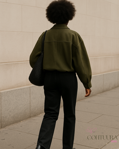 Suede Bomber Jacket
