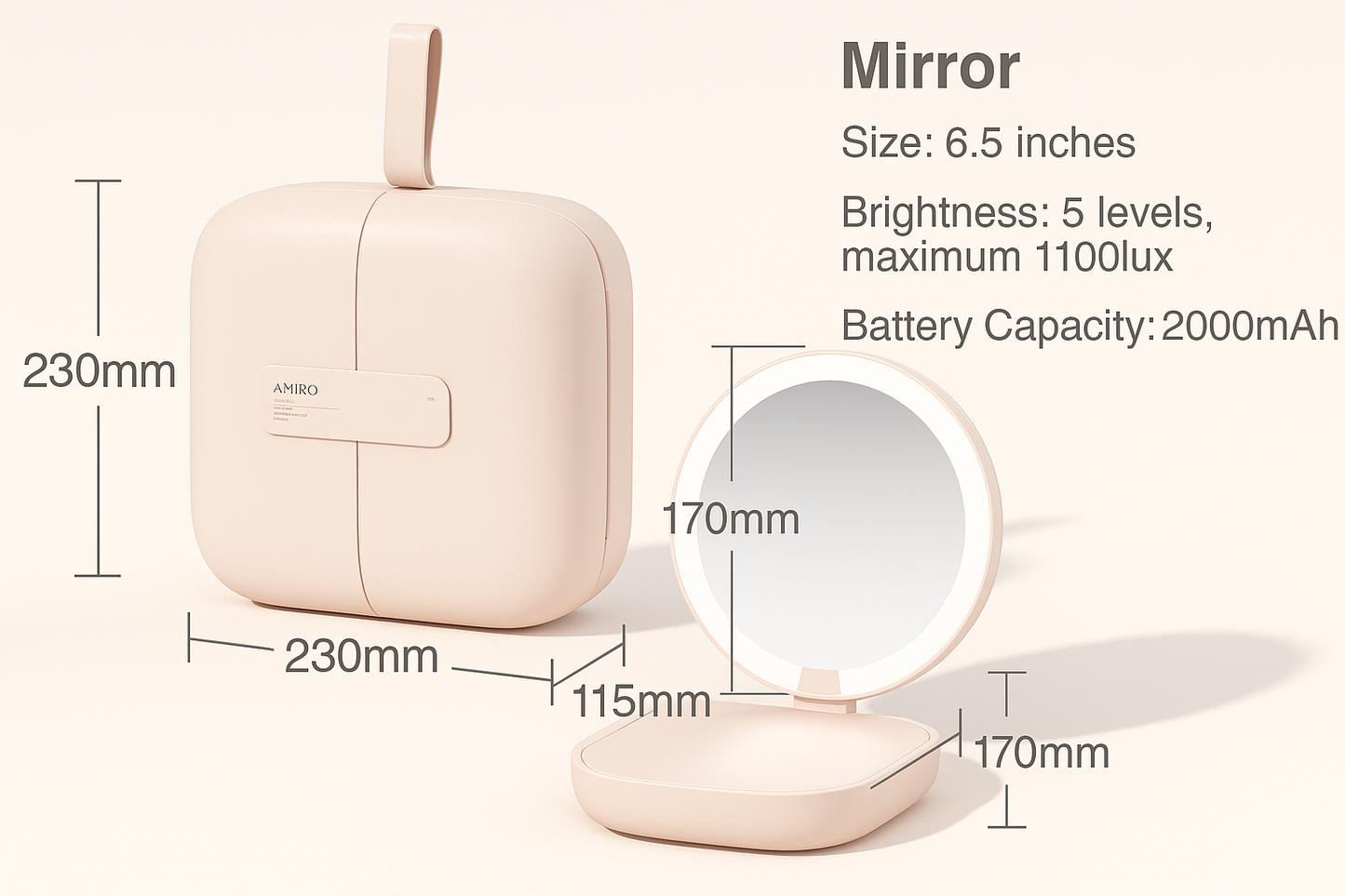 LED Cosmetic Travel Case